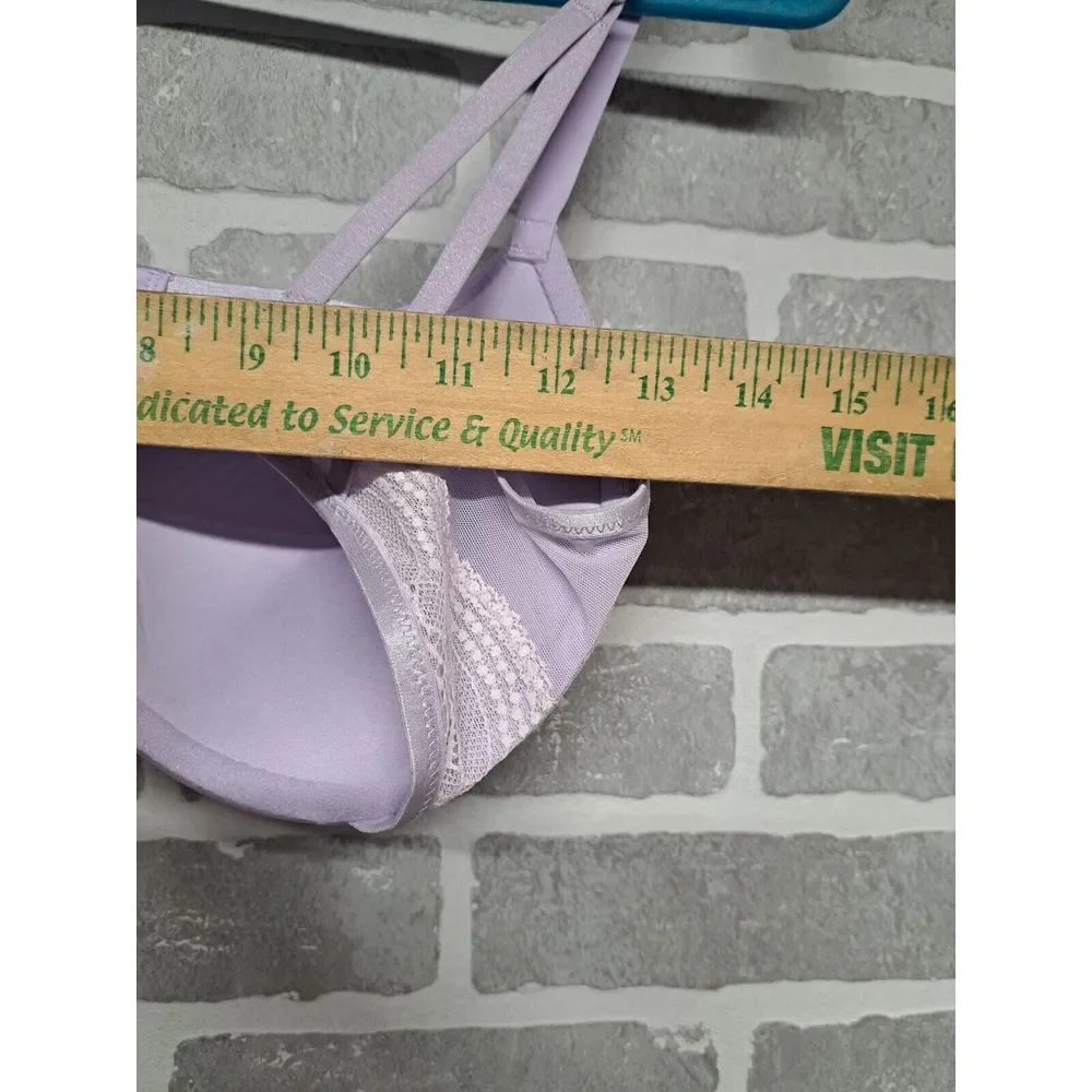 Maidenform Push‎ Up Padded Purpple Solid Womens Bra  Size 34D NWT